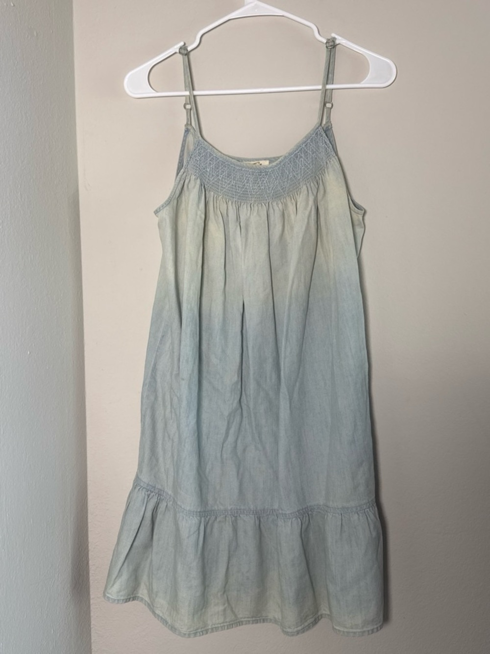 Soft Joie Light Blue Ombre Spaghetti Strap Sundress